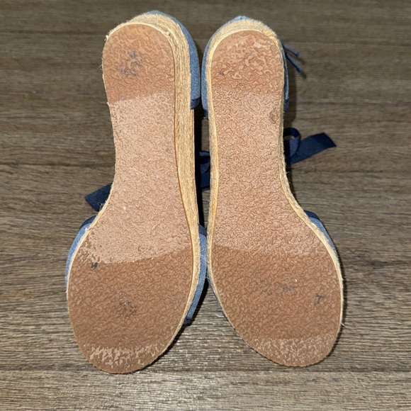 UGG THE AMELL Espadrille Wedges Marino Blue - Picture 8 of 8